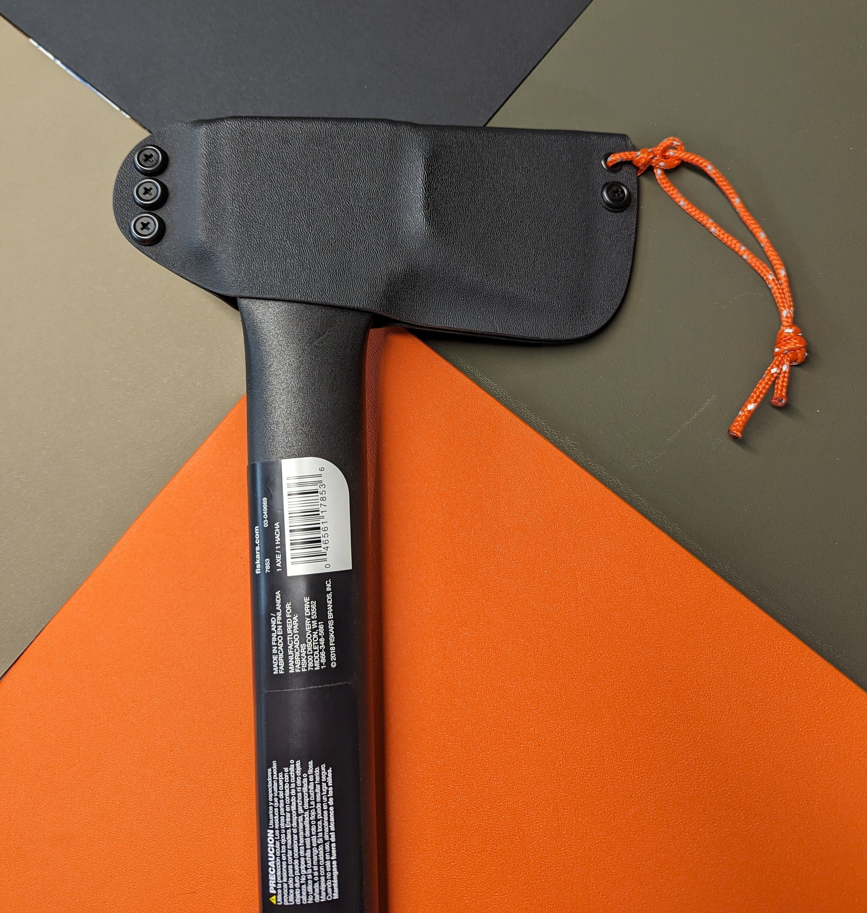 Fiskars Hatchet Sheath X17 and X21 Axe Cover / Carbon Fiber