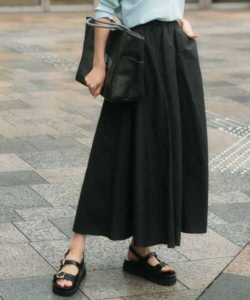 セール】 【洗える】ナイロンコットンタフタ フレアスカート （ミニ