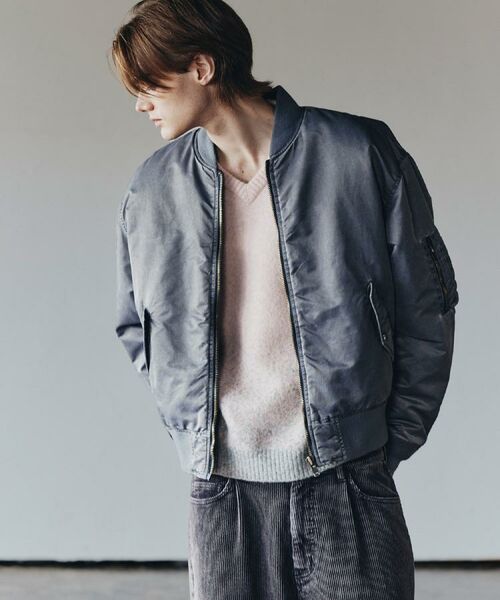 セール】 ヴィンテージライクMA‐1 （レザーブルゾン・ジャケット）｜tk