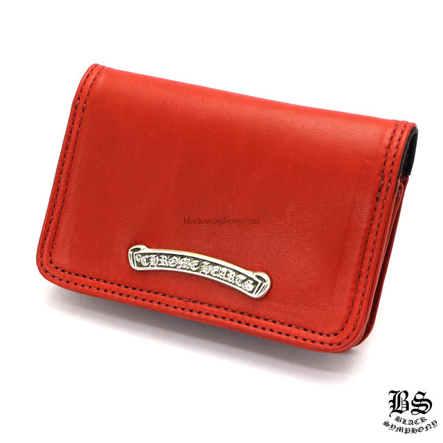 クロムハーツレザーカードケース#2レッド|クロムハーツ通販専門店