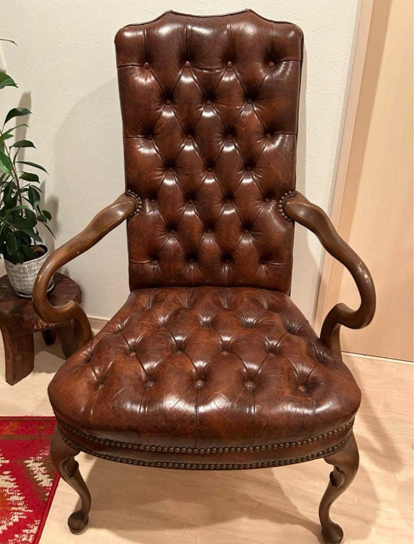 アメリカンアンティークチェアー 椅子 スタッズ アメリカン ヴィンテージ ベンチ ／ チェア ／ オットマン＿L.A.DEPO